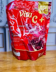 تصویر پودر نوشیدنی سفید کننده گلوتاتیون+ویتامین سی دوز۱۰۰۰ برندManee اورجینال با طعم انار و ۳۰ساشه ای Vitamin C manee