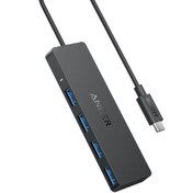 تصویر هاب انکر Anker USB C Hub 4 Ports USB 3.0 with 5Gbps Data Transfer مدل A8309 Anker 4-Port Ultra Slim USB 3.0 Data Hub A8309