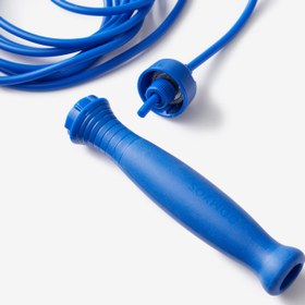 تصویر طناب ورزشی دمیوس - دکتلون Domyos 3 m Light Blue Adjustable Jump Rope - Rubber Handle 