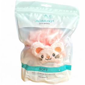 تصویر لیف حمام کودک مدل موش کد 7721-1 