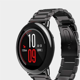 تصویر بند فلزی ساعت هوشمند Amazfit شیائومی ا Xiaomi Amazfit Smartwatch Metal Strap Xiaomi Amazfit Smartwatch Metal Strap