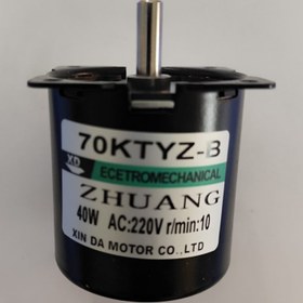 تصویر موتور گیربکسی 70KTYZ AC 220V 10RPM 