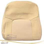 تصویر روکش صندلی تویوتا لندکروز 2016-2006 چرم رنگ کرم زرد 