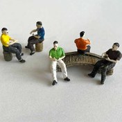 تصویر ماکت آدمک مینیاتوری (پرسوناژ) 3 سانتیمتر بسته 5 عددی کد 9 