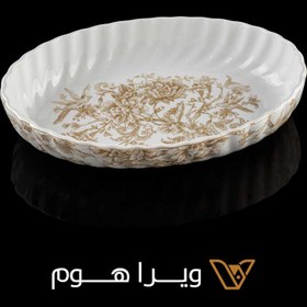 تصویر مرغ خوری بیضی طرح سارینا گلد کیش سایز بزرگ 