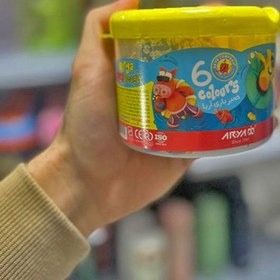 تصویر خمیر بازی 6 رنگ آریا 