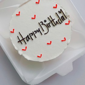 تصویر مینی کیک تولد - قلب قرمز Mini Cake heart