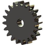 تصویر چرخدنده فلزی ساده هرزگرد مدول 4 ضخامت 10 میل با قطر شفت و تعداد دندانه‌های مختلف 