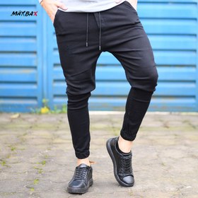 تصویر شلوار اسلش لی مردانه مشکی کد 11393 Men's black Slash Lee pants, code 11393