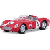 تصویر ماکت بوراگو فراری 250 تستا روسا رنگ قرمز مقیاس 1:43 Ferrari 250 Testa Rossa 