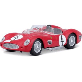 تصویر ماکت بوراگو فراری 250 تستا روسا رنگ قرمز مقیاس 1:43 Ferrari 250 Testa Rossa 