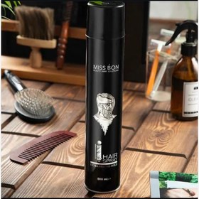 تصویر اسپری مو تافت میس بون مشکی حجم 500 میل 