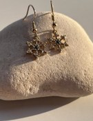 تصویر نام محصول : گوشواره طرح دونه برف 