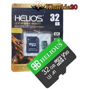 تصویر رم میکرو اس دی 32 گیگابایت HELIOS 600x 90mb U3 با خشاب (گارانتی مادام العمر) 