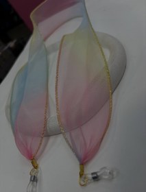 تصویر بند عینک حریر هفت رنگ 