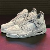 تصویر کتونی: نایک ایر جردن ۴ (چهار) رترو لیکرز (کوبی برایانت) Nike Air Jordan 4 Retro "Lakers محصول : ویتنام - 4 Nike Air Jordan 4 Retro "Lakers