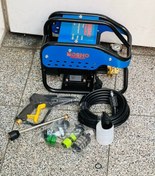 تصویر کارواش دینامی شاسی 3000 وات 300 بار چرخ دار صنعتی پمپ برنجی بوش مدل بوشو bar300 