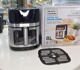 تصویر سرخ کن بلک اند کوکر ظرفیت 8لیتر دو المنته 2800وات مدل 55 Black & Cooker fryer, 8 liter capacity, dual element, 2800 watts, model 55