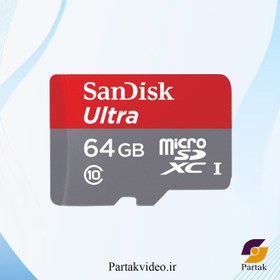 تصویر کارت SanDisk Ultra 64GB microSDXC UHS-I 