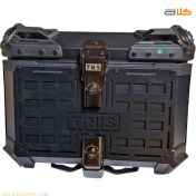 تصویر باکس موتور سیکلت 45 لیتری TNS مشکی دو لایه TNS 45-liter motorcycle box, black, double layer