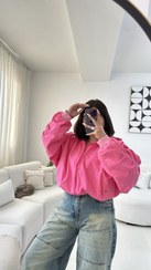 تصویر سویشرت کلاه دار کتان 