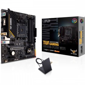 تصویر مادربرد ایسوس TUF GAMING A520M-PLUS Wifi ASUS TUF GAMING A520M-PLUS Wifi AM4 Motherboard