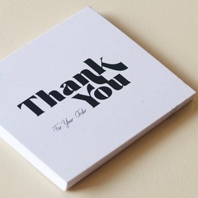 تصویر کارت تشکر سفیدمشکی 