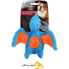 تصویر اسباب بازی سگ طرح اژدها برند afp مدل peter the mini pterodactly afp dragon design dog toy peter the mini pterodactly