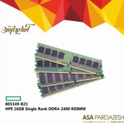 تصویر رم سرور اچ پی ای HPE 16GB Single Rank DDR4-2400 RDIMM | 805349-B21 