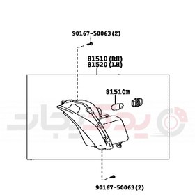 تصویر چراغ راهنما جلو ( تویوتا , کمری ) 