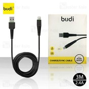 تصویر کابل لایتنینگ بودی Budi M8J150L09 Lightning Cable به طول 3 متر 