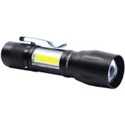 تصویر چراغ قوه پلیسی مدل Flashlight CoB+XPE LED Small Sun ZY-R911 3-Types Output COP Flash Light