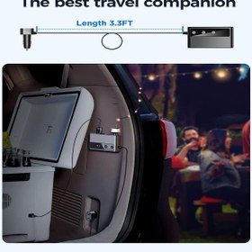 تصویر شارژر فندکی فست شارژ جویروم JR-CL06 توان ۲۱۰ وات تایپ‌سی و یو‌اس‌بی 