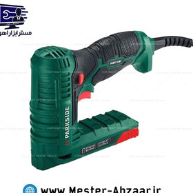 تصویر منگنه و میخکوب برقی دو کاره 220 ولت پارکساید لیسانس آلمان مدل PHET 15 B1 PARKSIDE میخ کوب 