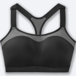 تصویر نیم تنه ورزشی زنانه بروکس مدل Dare Racerback رنگ قهوه ای گلبهی 