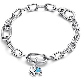 تصویر چارم آویز مینی فیل فیروزه‌ای پاندورا Pandora Turquoise-coloured Elephant Mini Dangle Charm