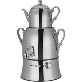 تصویر سماور برقی 2000 وات کرکماز مدل NOSTA MEGA-A334 NOSTA Korkmaz MEGA-A334 Samovar Steel