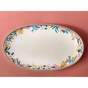 تصویر دیس پذیرایی انگلیش هوم مدل Flower Spree ENGLISH HOME Flower Spree Porcelain Platter White