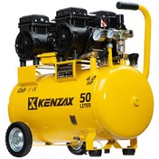 تصویر کمپرسور سایلنت 50 لیتری دو موتور 4 اسب کنزاکس مدل KSC-5452 50-liter silent compressor with two 4-horsepower Kenzax models, KSC-5452