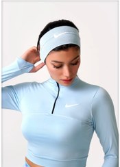 تصویر کراپ ورزشی نیم زیپ 