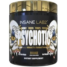 تصویر پمپ سایکوتیک گلد اینسین لبز Insane Labz Psychotic Gold, High Stimulant Pre Workout Powder