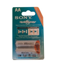 تصویر باتری شارژی قلمی دوتایی Sony NH-HR15/51 AA 4600mAh ا Sony NH-HR15/51 AA 4600mAh Rechargeable Batteries Sony NH-HR15/51 AA 4600mAh Rechargeable Batteries