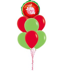 تصویر دسته بادکنک یلدا (7عددی) 