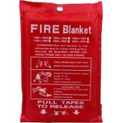 تصویر پتوی اطفا حریق آتش نشانی سایز 1.8 در 1.8 متر ا Fire Blanket 1.8 * 1.8 Fire Blanket 1.8 * 1.8