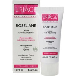 تصویر کرم ضد قرمزی رزلیین اوریاژ مناسب پوست حساس ۴۰ میلی لیتر Uriage Moisturizing Roseliane Crème Sensitive Skins 40ml