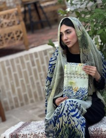 تصویر ست شال و کیف طرح آرزو آبرنگی 