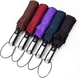 تصویر چتر اتومات ۱۰ فنر تاشو 