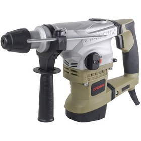 تصویر دریل بتن کن 32 میلیمتر 1250 وات چهار شیار کرون مدل CT18056 CROWN  Rotary hammer drill CT18056