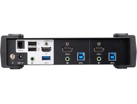 تصویر 2Port USB 3.0 4K HDMI KVMP™ Switch with Audio Mixer Mode 