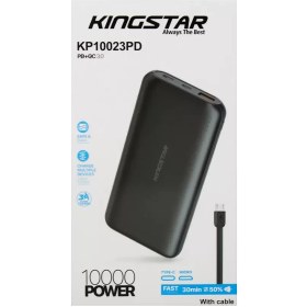 تصویر پاوربانک کینگ استار مدل KP10023PD ظرفیت 10000 میلی آمپر ساعت ا King Star KP10023PD 10000 mah power bank King Star KP10023PD 10000 mah power bank